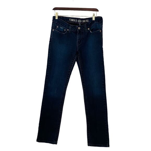 Dickies Woman Size 6  Slim Fit Dark Wash Low Rise Jeans - Picture 1 of 8